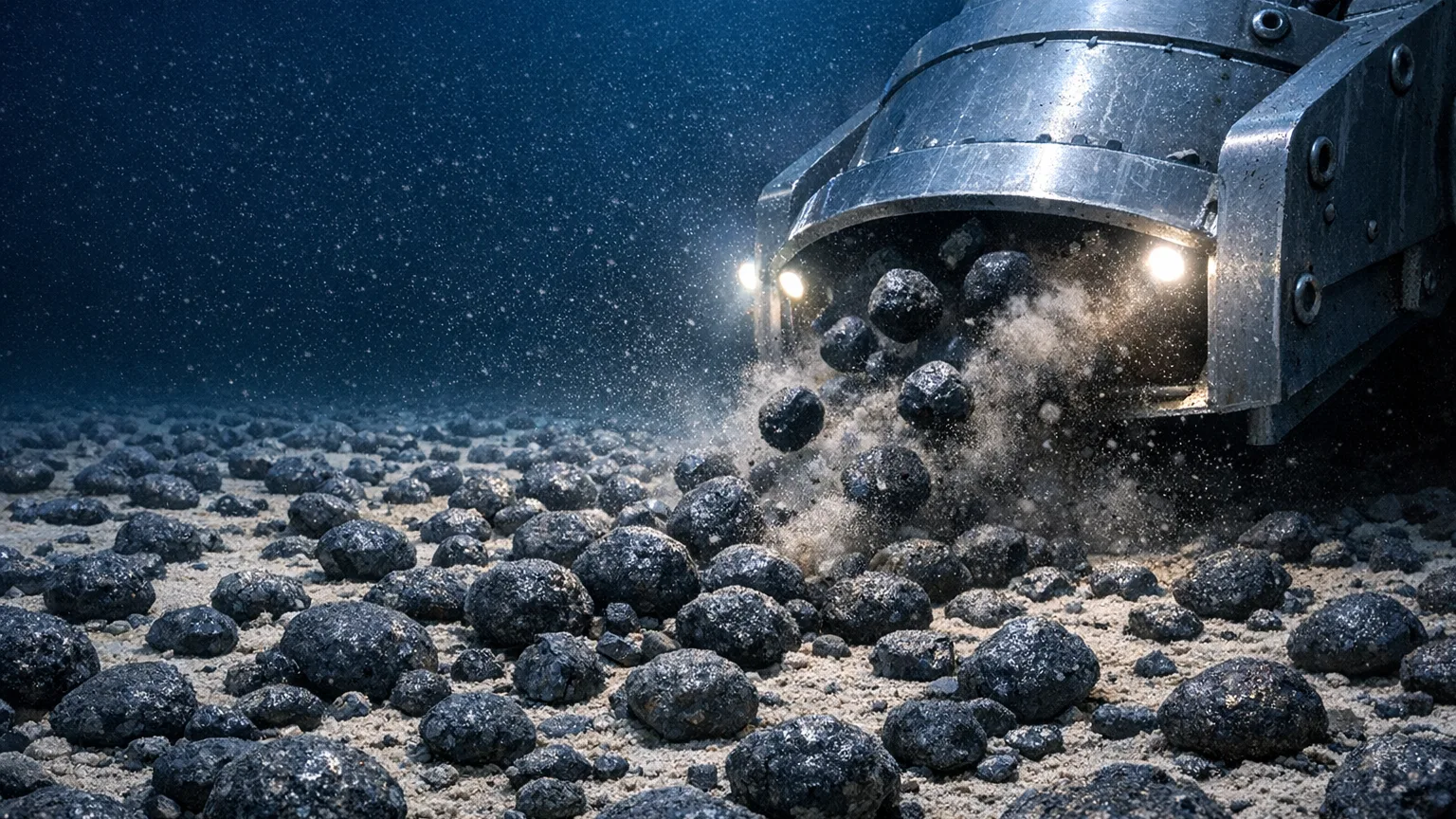 The ore is already exposed. The machine mostly has to pick it up.