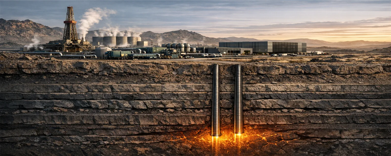 Geothermal drilling artwork